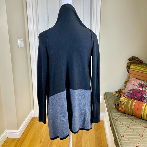 Smartwool Sweater Cardigan Wool Blend Edgewood Wrap Black Gray (XS) - Picture 5 of 8